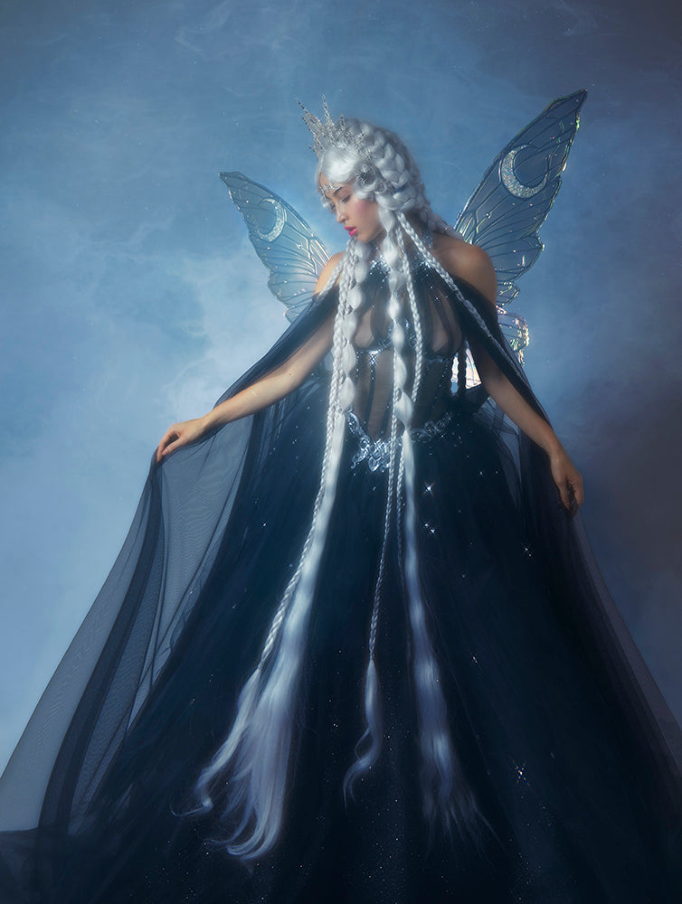 Midnight Celestial Gown for Labyrinth Masquerade Ball 2021 Firefly Path