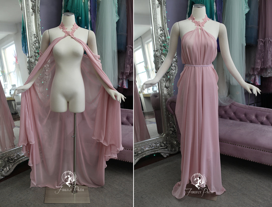 aphrodite floral chiffon dress Aphrodite Floral Chiffon Dress in White as seen on @kaxxinx