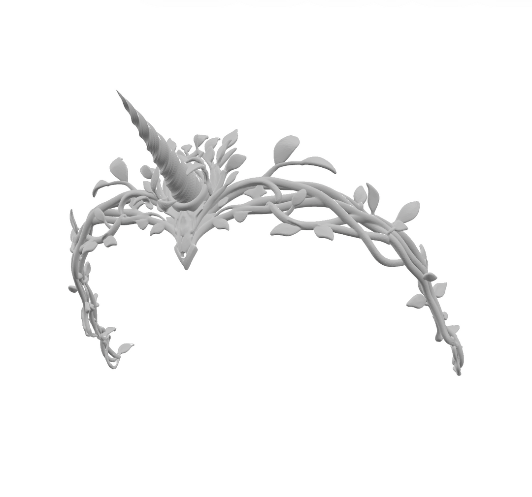 STL File: Unicorn Crown