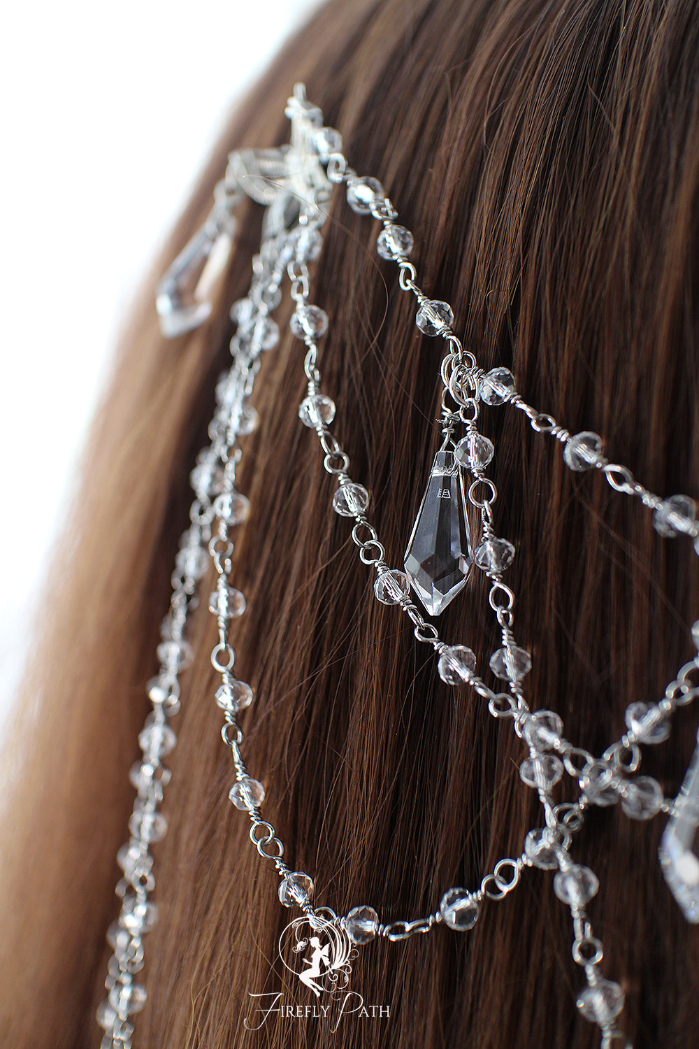 Butterfly Crystal Chain Headpiece