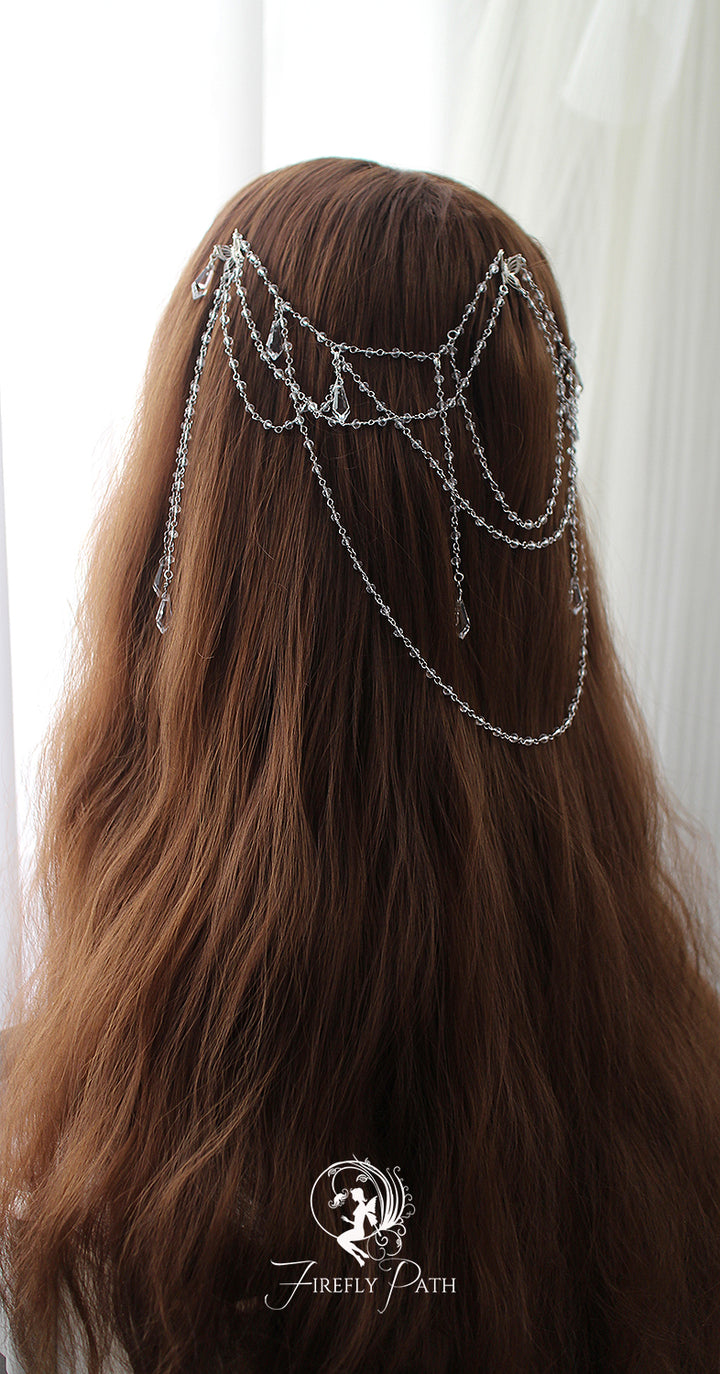 Butterfly Crystal Chain Headpiece
