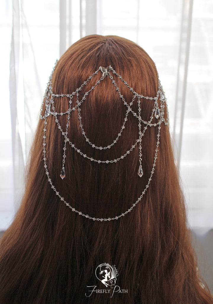 Butterfly Crystal Chain Headpiece