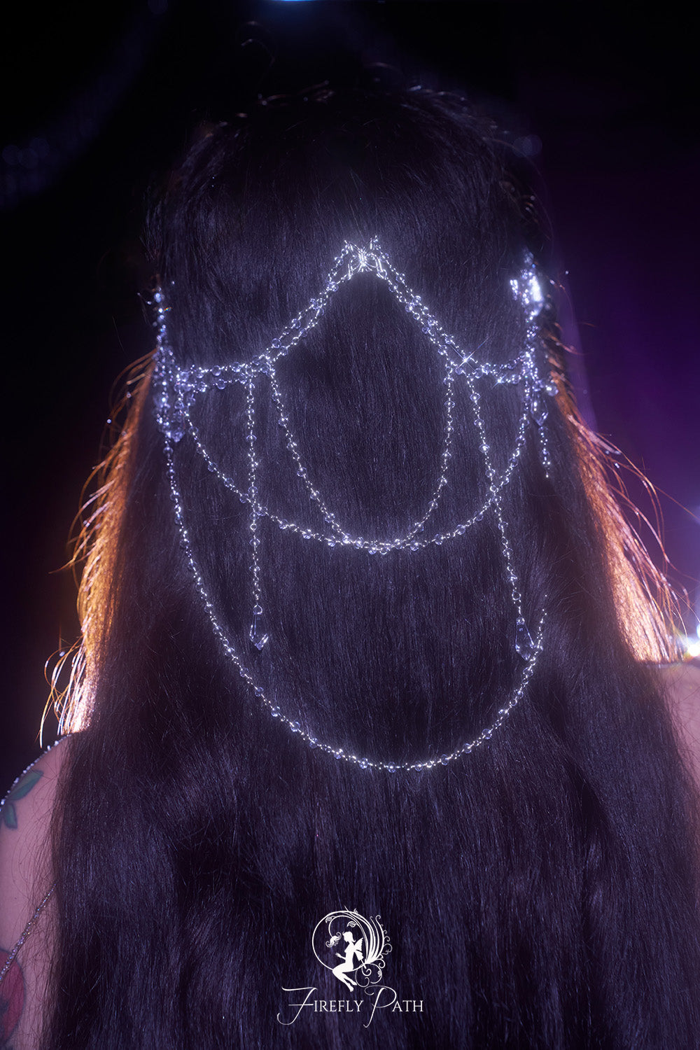 Butterfly Crystal Chain Headpiece