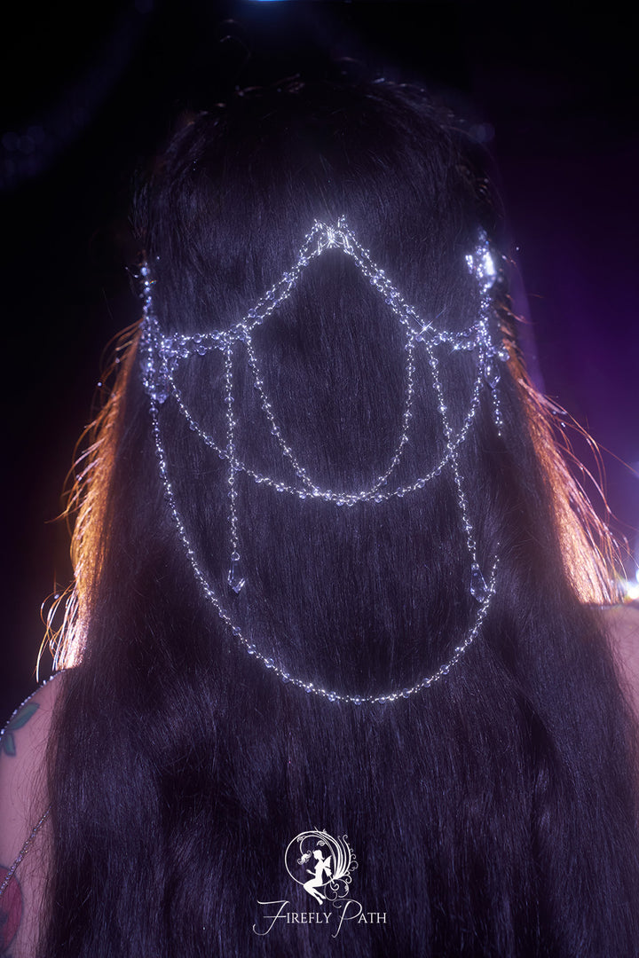 Butterfly Crystal Chain Headpiece