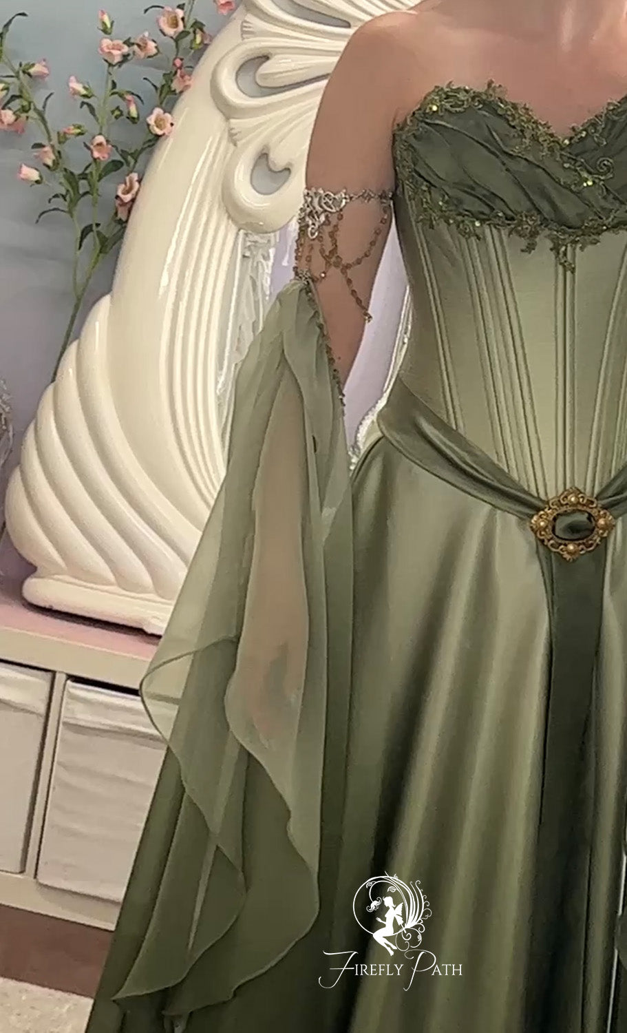 wedding dress elf Elven Bridal Sleeves – Firefly Path