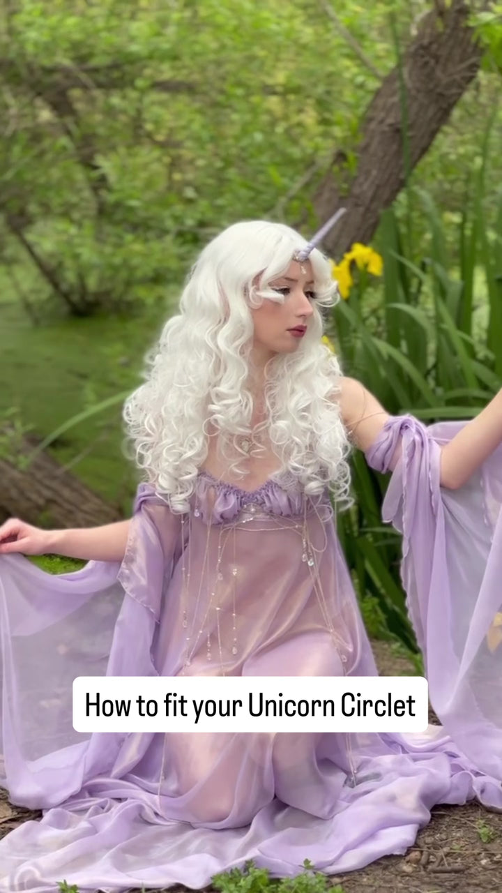 Lavender Unicorn Horn Circlet