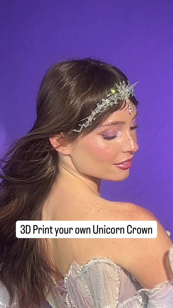 STL File: Unicorn Crown