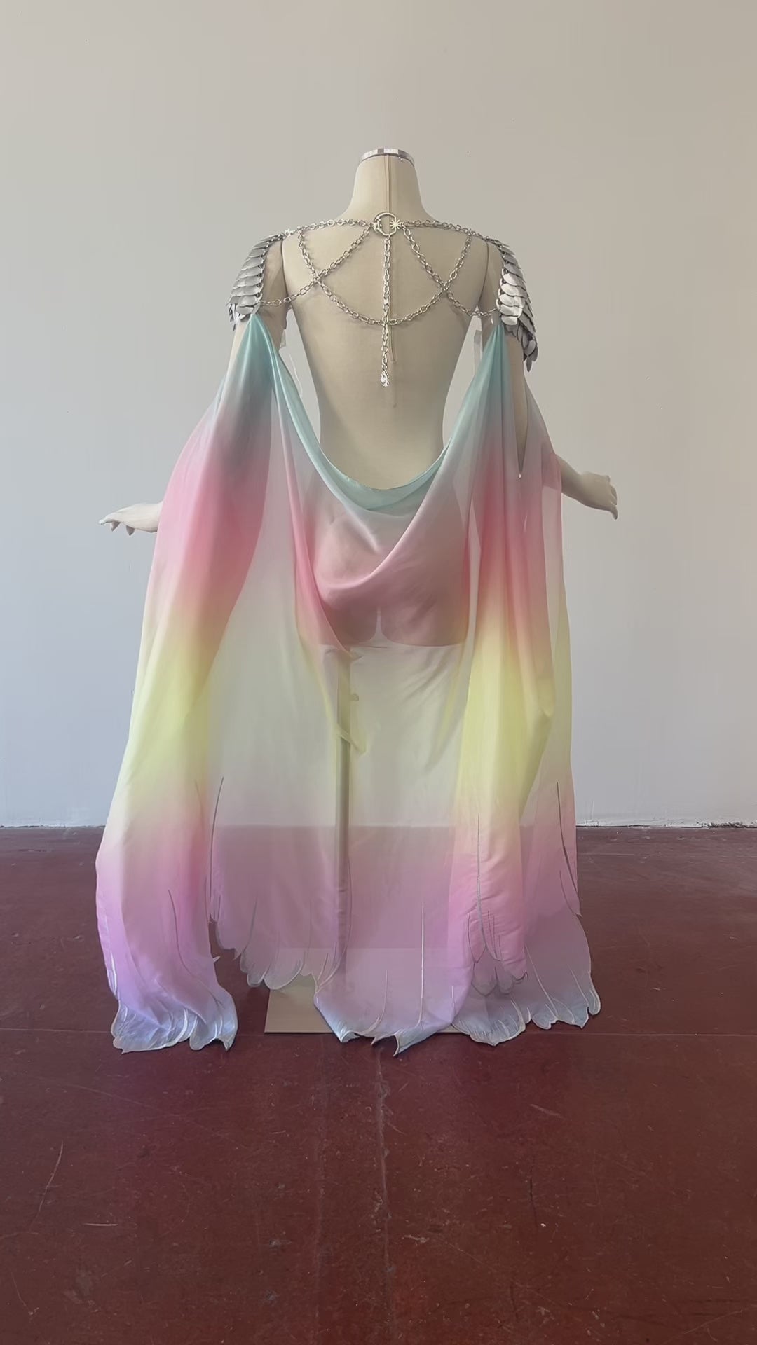 Rainbow Blossomscale Cape | One-of-a-kind