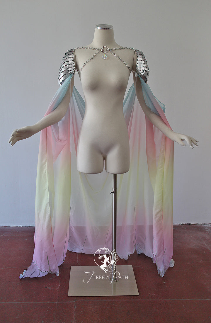 Rainbow Blossomscale Cape | One-of-a-kind