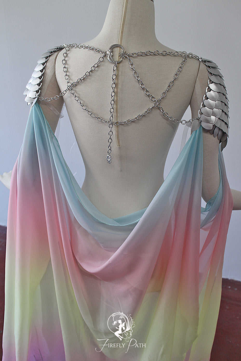 Rainbow Blossomscale Cape | One-of-a-kind