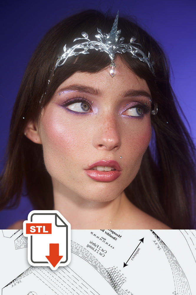 STL File: Unicorn Crown