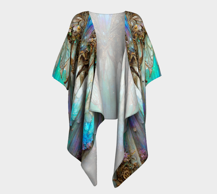 Opal Chrysalis Draped Kimono