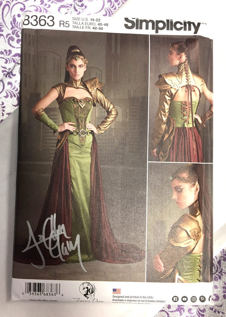 Sewing Pattern: Firefly Path X Simplicity Pattern 8363 Signed Pattern