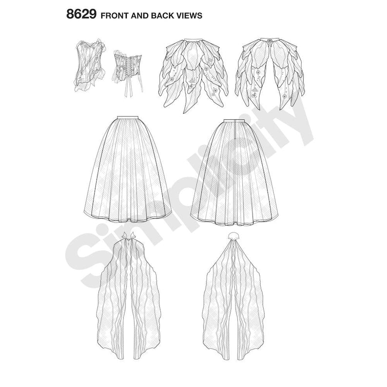 Sewing Pattern: Firefly Path X Simplicity Pattern 8629 Signed Pattern