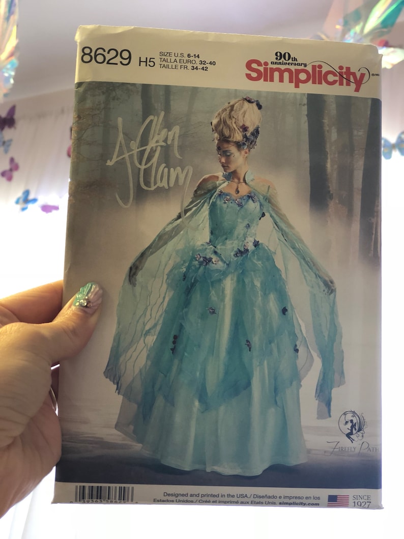 Sewing Pattern: Firefly Path X Simplicity Pattern 8629 Signed Pattern Sewing Pattern: Firefly Path X Simplicity Pattern 8629 Signed Pattern