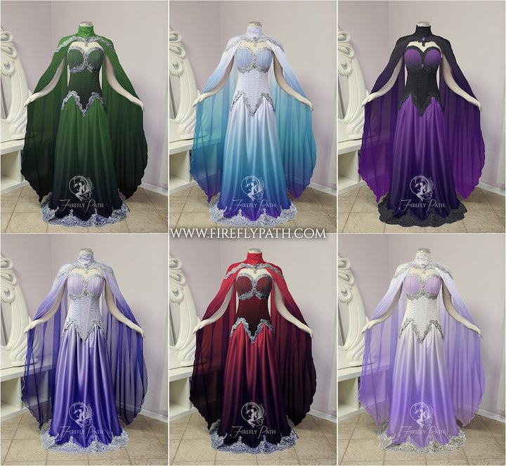 Sewing Pattern: Moonpetal gown and cape PDF