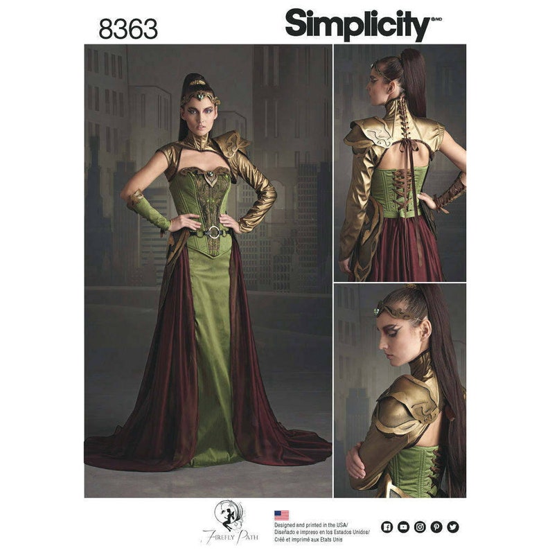 Sewing Pattern: Firefly Path X Simplicity Pattern 8363 Signed Pattern