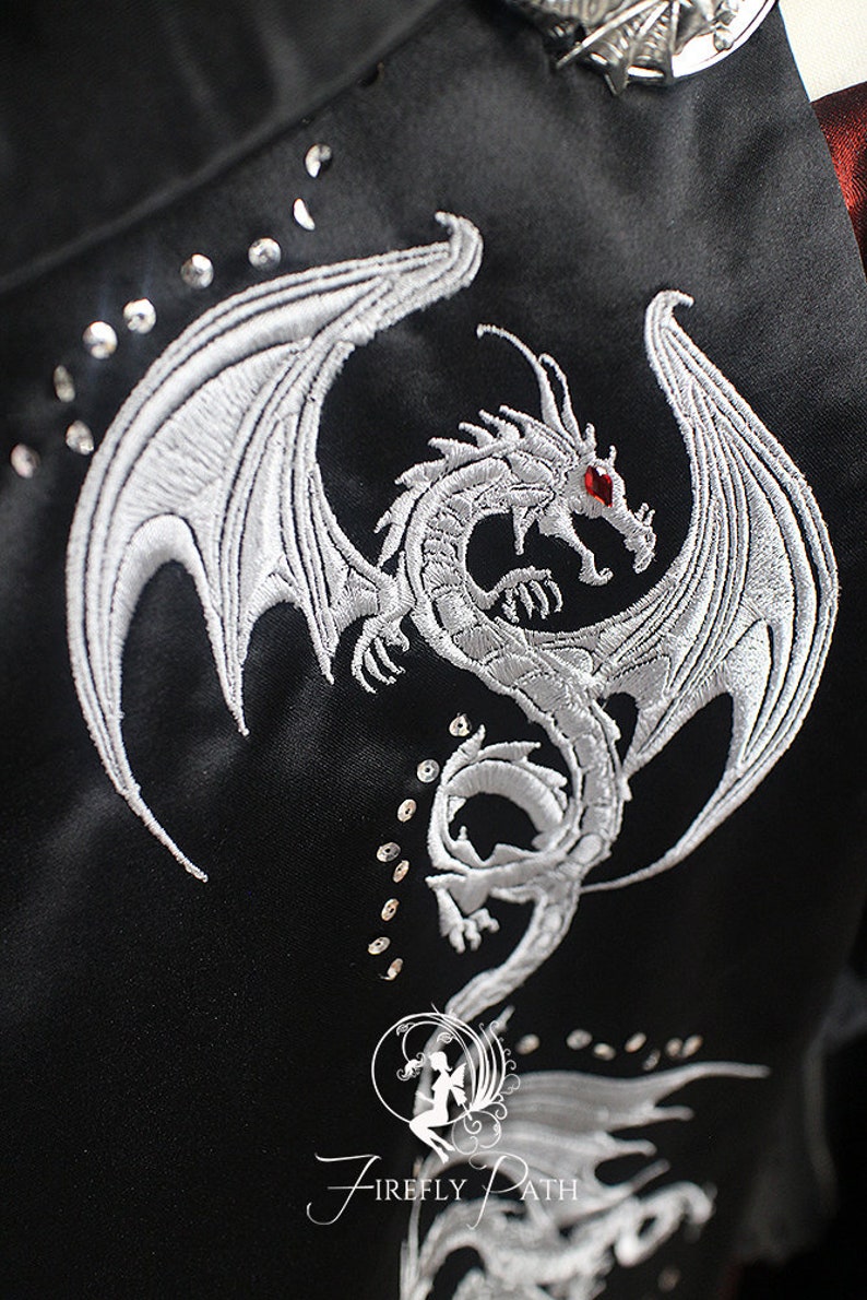 Sewing Pattern: Dragon Embroidery / Shoulder Scalemale